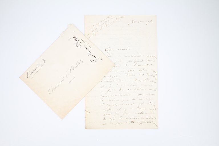 Lettre autographe signée adressée à Paul Dalloz