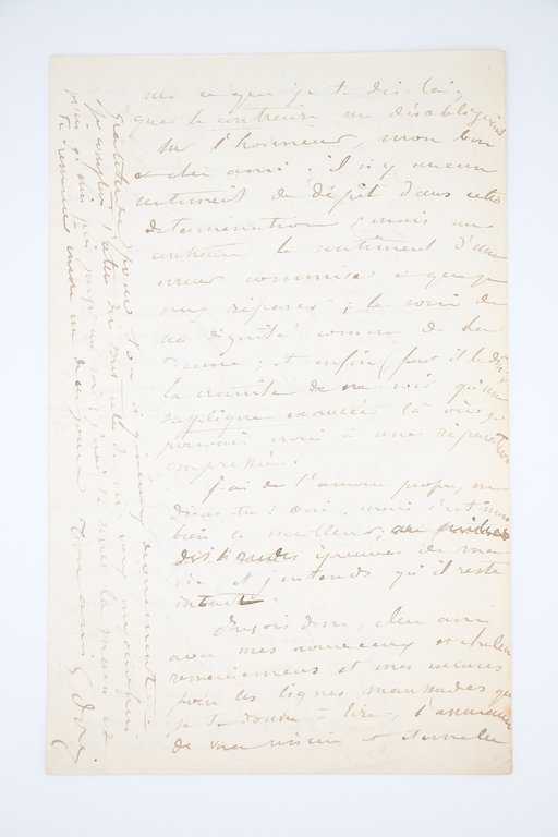 Lettre autographe signée adressée à Paul Dalloz