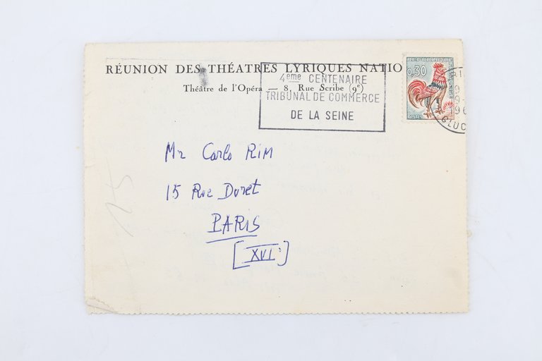 Lettre autographe signée adressée à son ami Carlo Rim à …