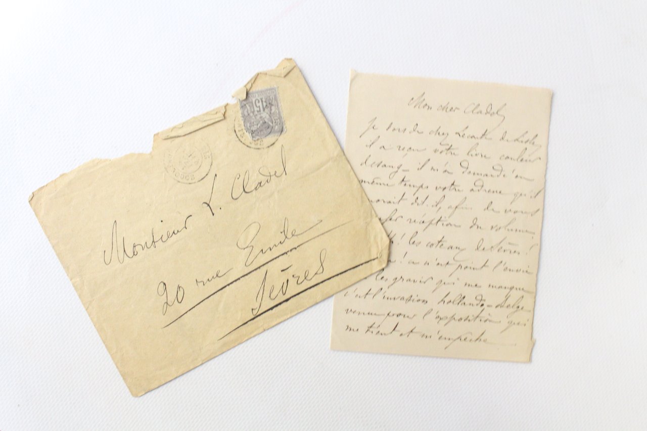 Lettre autographe signée « c'est l'invasion hollando-belge venue pour l'exposition …