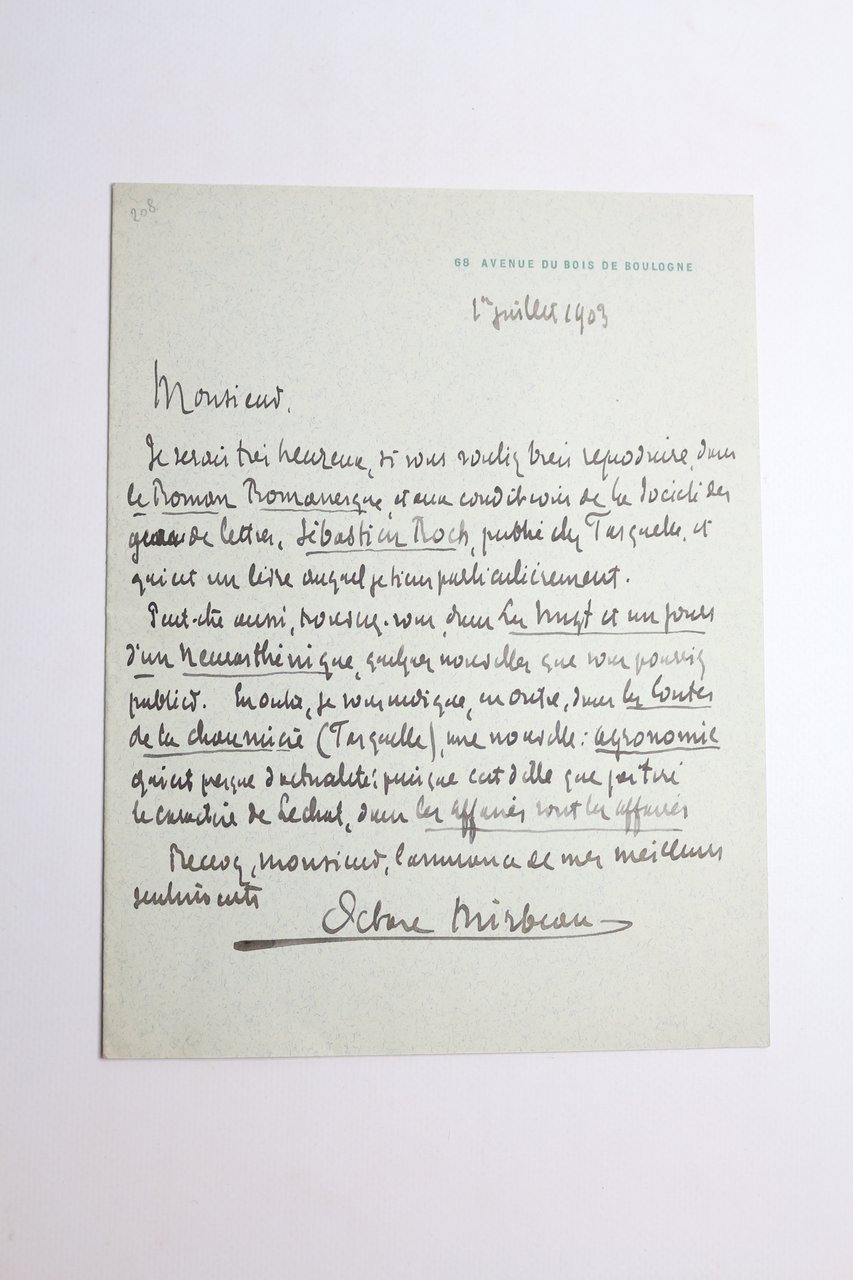 je serais très heureux si vous vouliez bien reproduire dans …