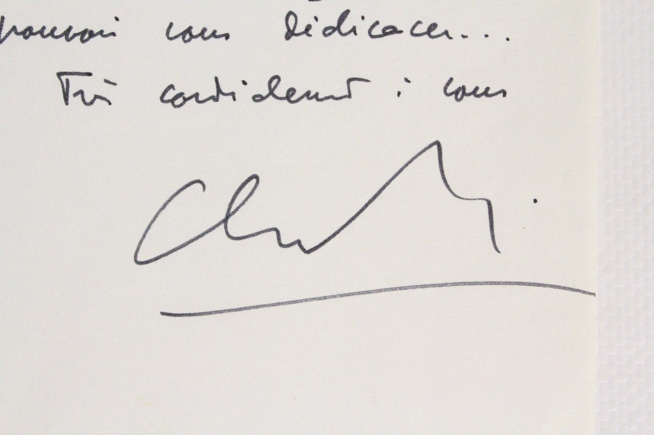 Lettre autographe signée de Claude Simon à René Wintzen