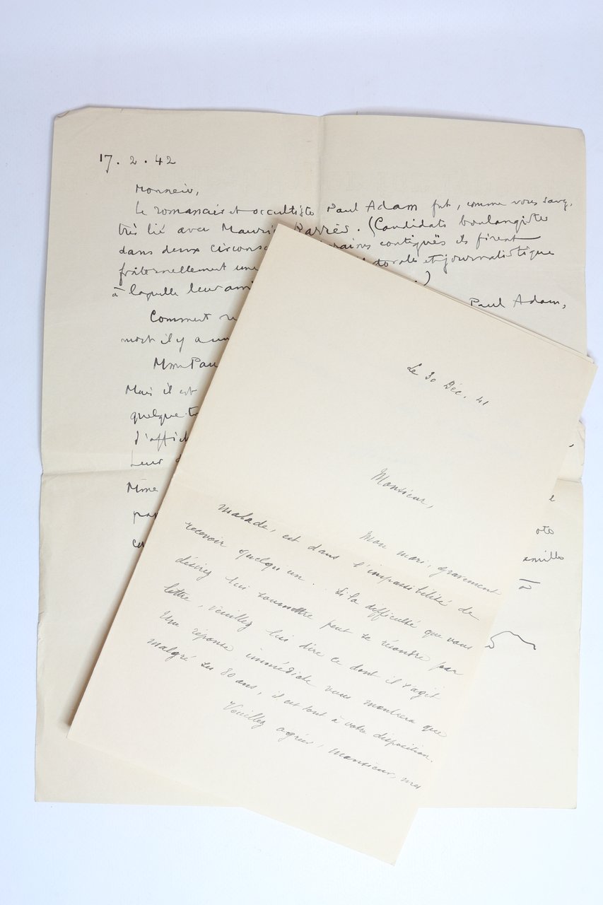 Lettre autographe signée de Félix Fénéon adressée à Gabriel Mourey …