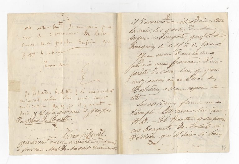 Lettre autographe signée de Gérard de Nerval adressée à Armand …
