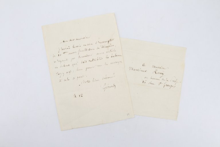 Lettre autographe signée de Gérard de Nerval adressée à Daniel …