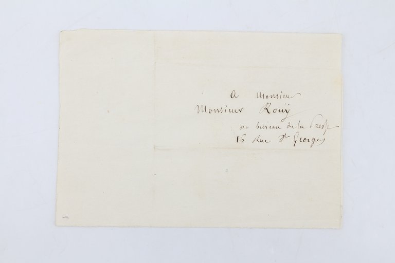 Lettre autographe signée de Gérard de Nerval adressée à Daniel …