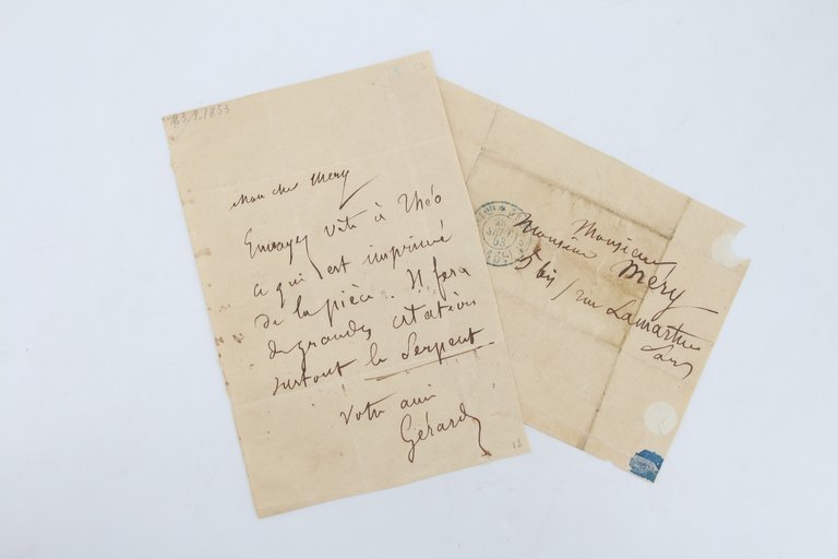 Lettre autographe signée de Gérard de Nerval adressée à Joseph …