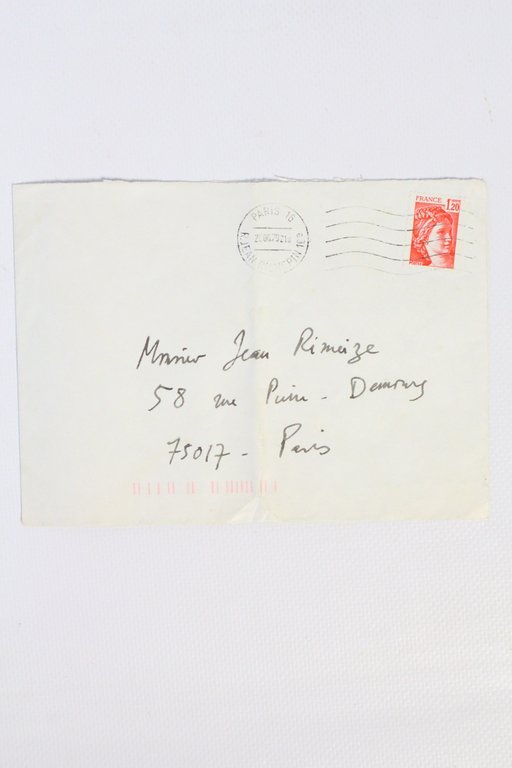 Lettre autographe signée de Jean Dutourd à Jean Rimeize