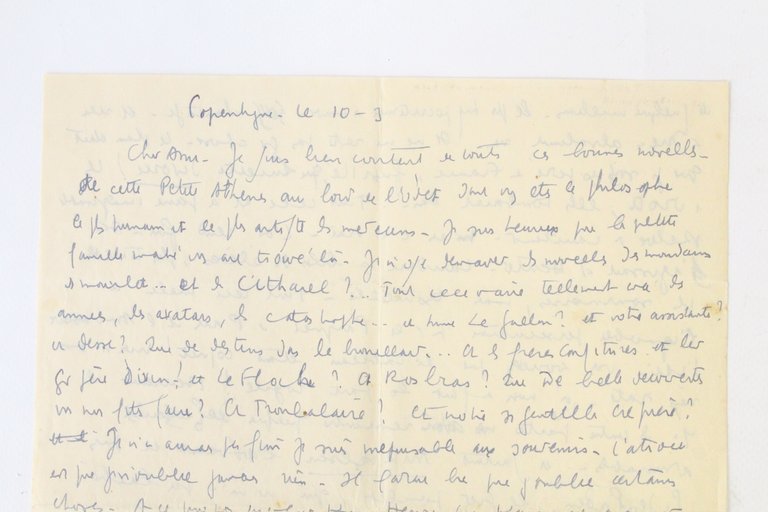 Lettre autographe signée de Louis-Ferdinand Céline au docteur Tuset et …
