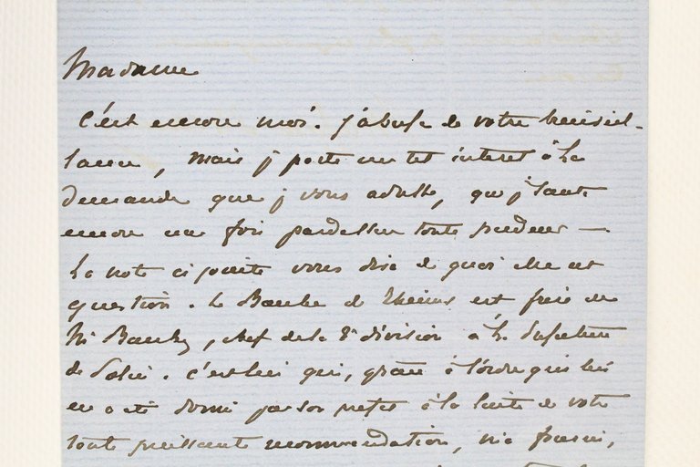 Lettre autographe signée de Maxime Du Camp