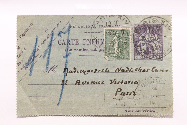 Lettre autographe signée de Pierre Benoit à Nadia Charlane