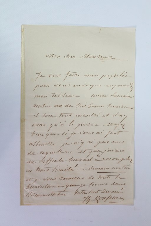 je vais faire mon possible pour vous envoyer aujourd'hui mon …