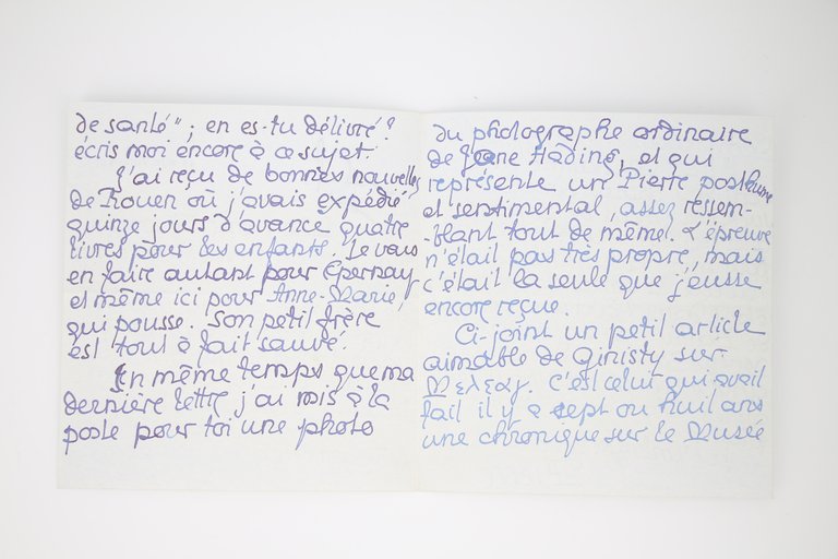 Lettre autographe signée : "Mallarmé m'a écrit des choses pompeuses …