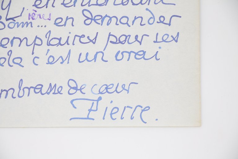 Lettre autographe signée : "Mallarmé m'a écrit des choses pompeuses …