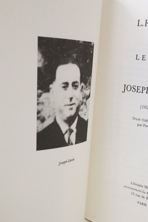 Lettres à Joseph Garcin (1929-1938)