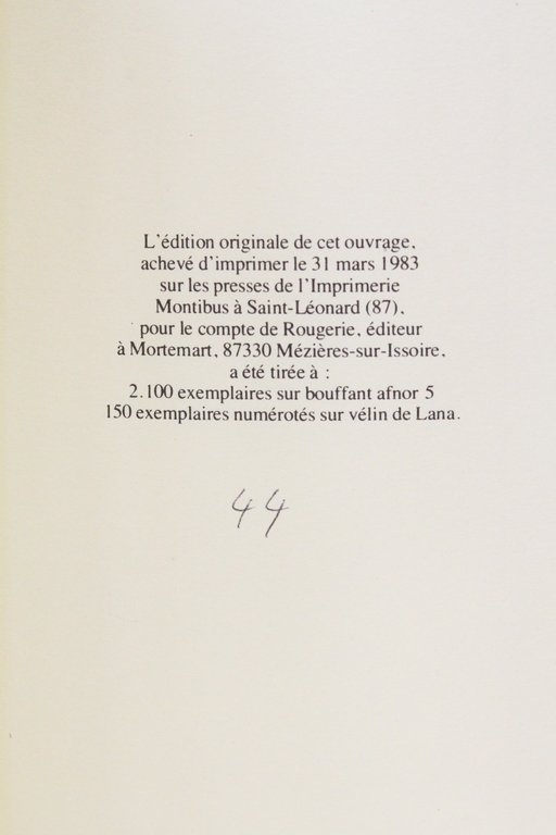 Lettres à René Rimbert