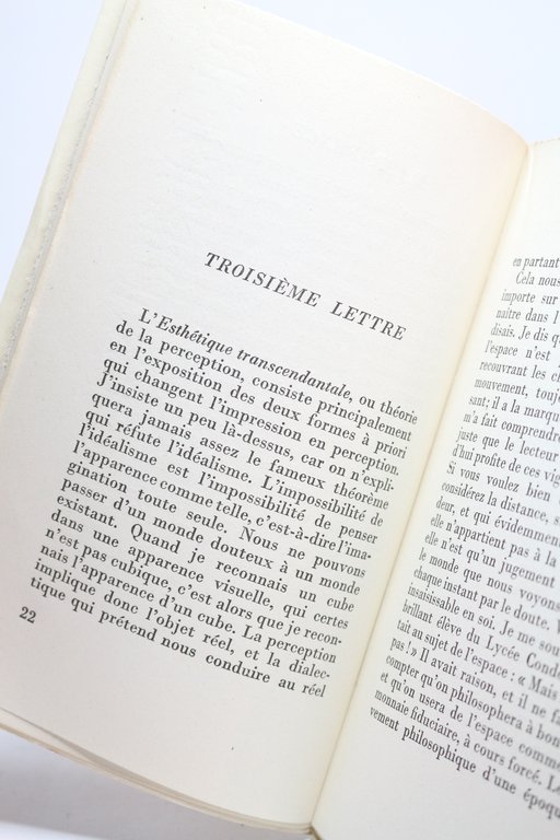Lettres à Sergio Solmi sur la philosophie de Kant