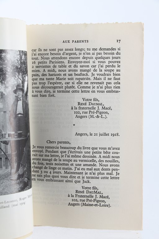 Lettres à ses amis, 1