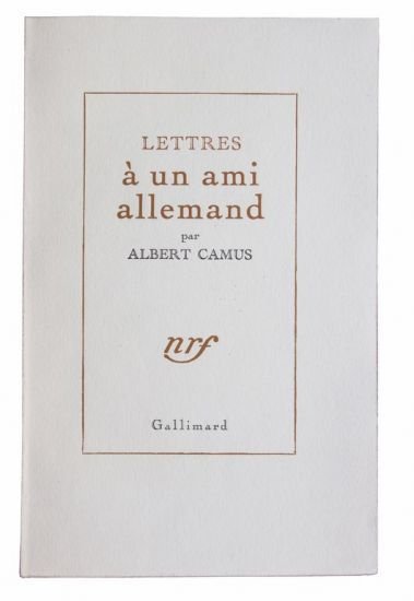 Lettres à un ami allemand