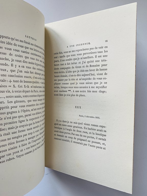 Lettres à une inconnue