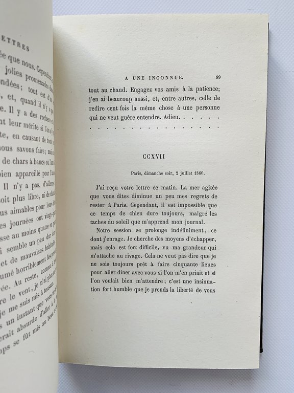 Lettres à une inconnue