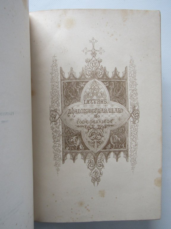 Lettres D'Abailard et D'Heloise