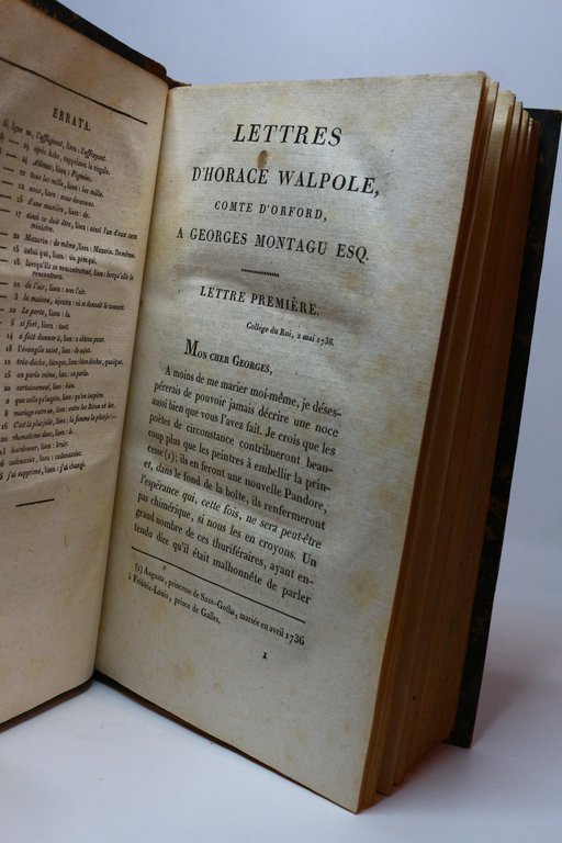 Lettres d'Horace Walpole, depuis comte d'Orford, à Georges Montagu depuis …