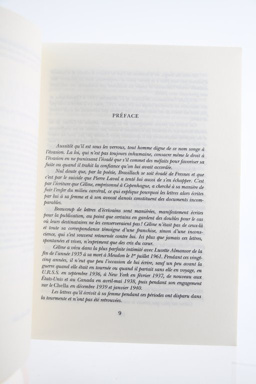 Lettres de Prison à Lucette Destouches et Maître Mikkelsen 1945-1947