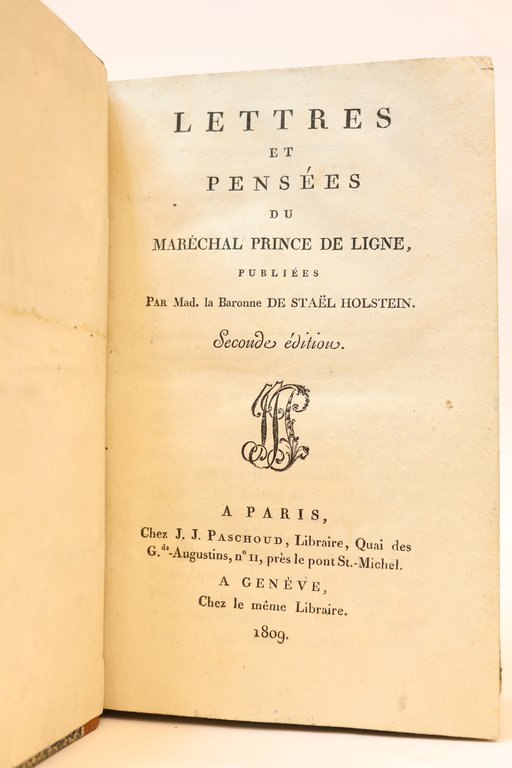 Lettres et pensées du maréchal prince de Ligne, publiées par …