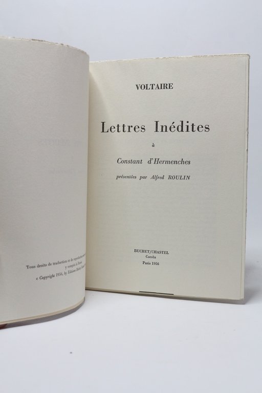 Lettres inédites à Constant d'Hermenches