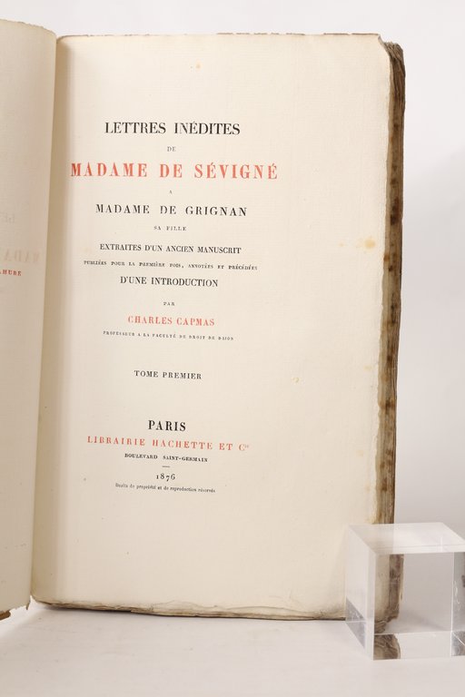 Lettres inédites à madame de Grignan