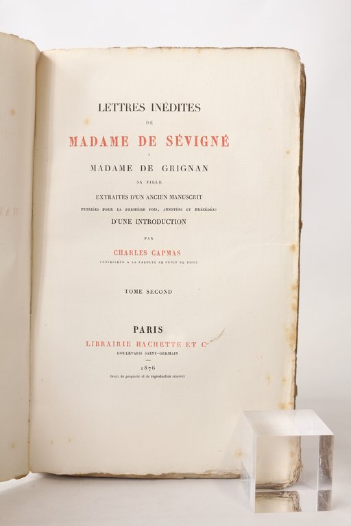 Lettres inédites à madame de Grignan