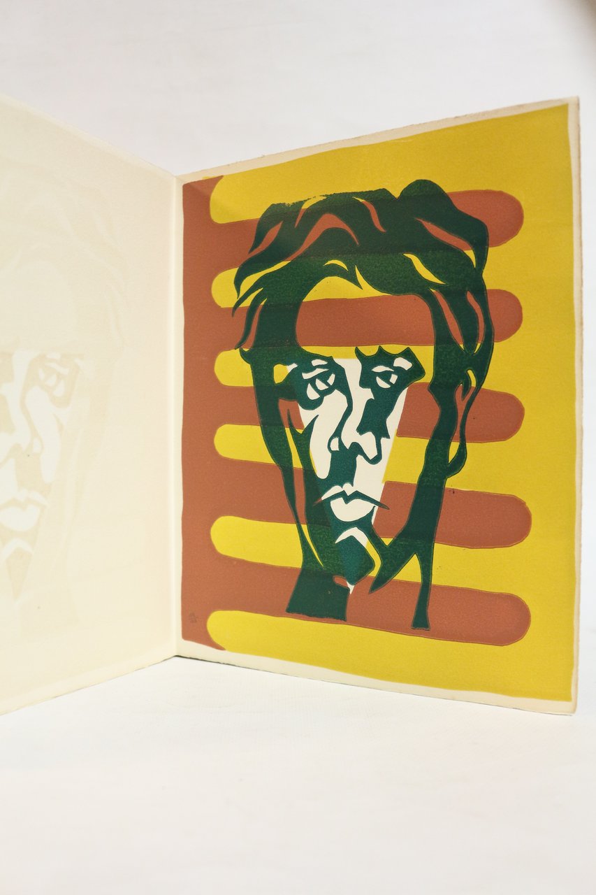 Linogravure représentant Arthur Rimbaud