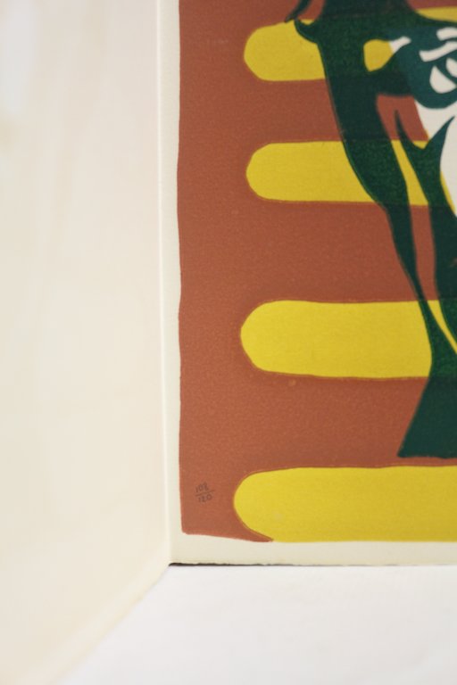 Linogravure représentant Arthur Rimbaud