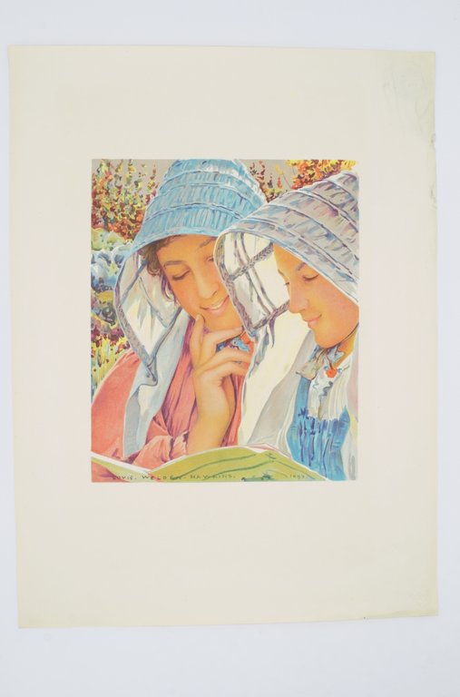 Liseuses - Lithographie originale sur Japon - L'Estampe Moderne