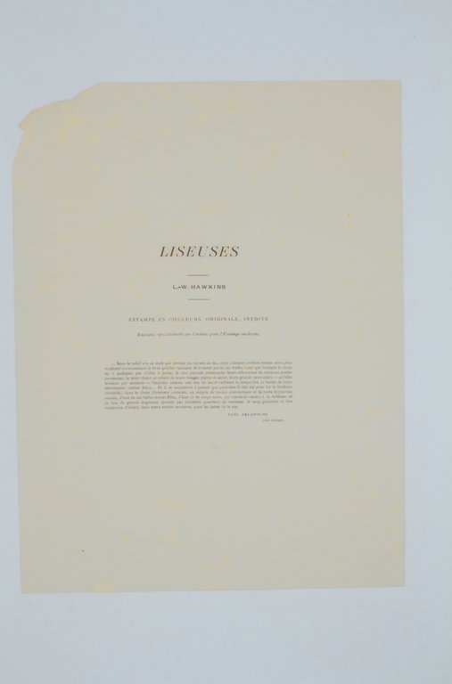 Liseuses - Lithographie originale sur Japon - L'Estampe Moderne