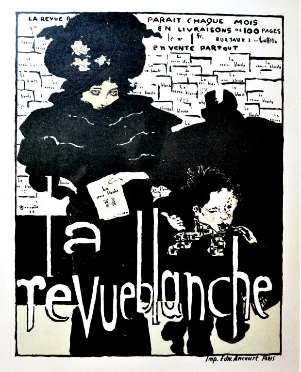 Lithographie originale en couleurs : "La Revue blanche" - Les …