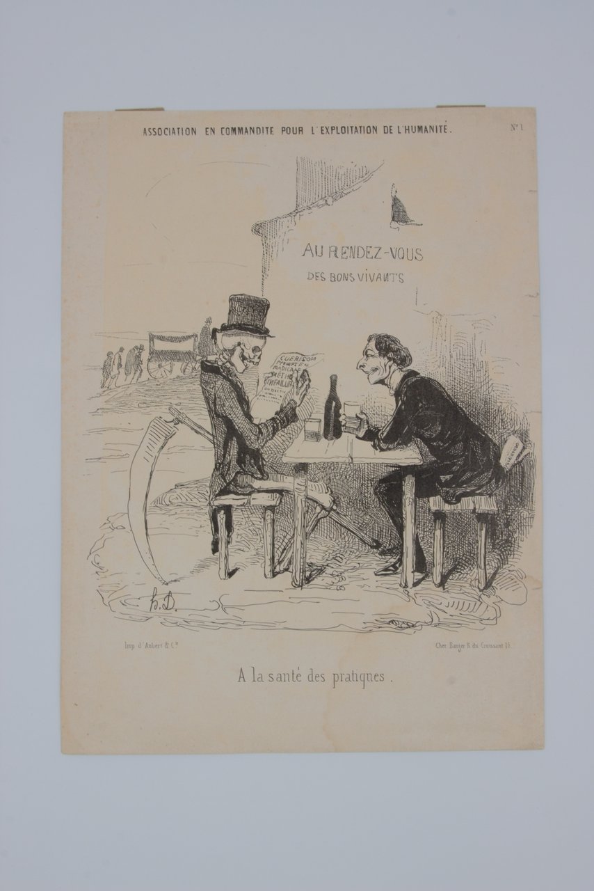 Lithographie originale en noir et blanc - Association en commandité …