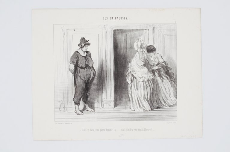 Lithographie originale en noir et blanc - Emotions Parisiennes - …