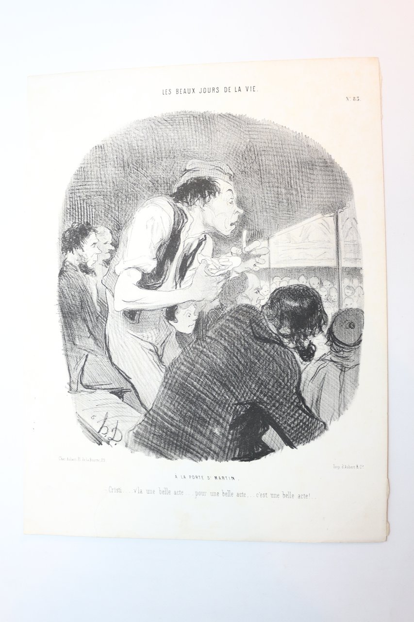 Lithographie originale en noir et blanc - Les Beaux Jours …