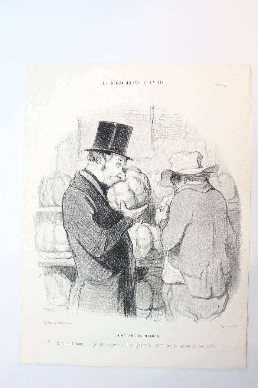Lithographie originale en noir et blanc - Les Beaux Jours …