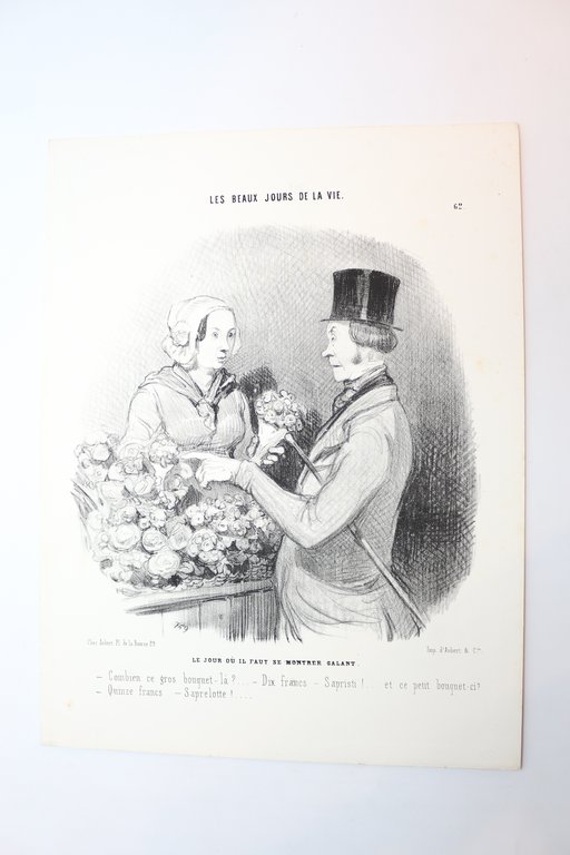 Lithographie originale en noir et blanc - Les Beaux Jours …