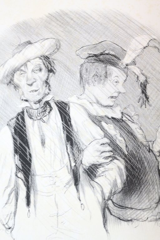 Lithographie originale en noir et blanc - Les Beaux Jours …