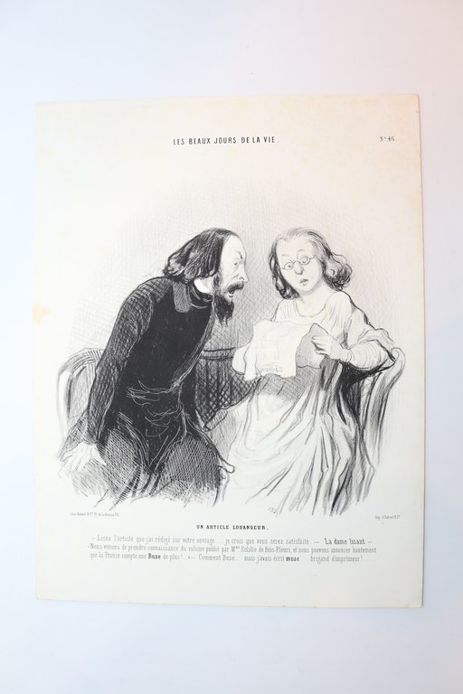 Lithographie originale en noir et blanc - Les Beaux Jours …