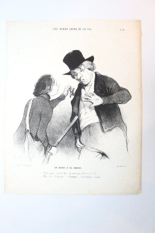 Lithographie originale en noir et blanc - Les Beaux Jours …