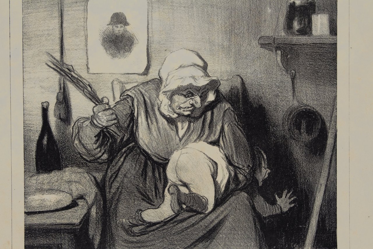 Lithographie originale en noir et blanc - Les Cinq Sens …