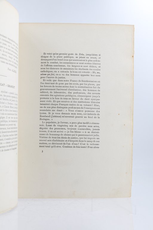 Livre d'hommages des lettres françaises à Emile Zola