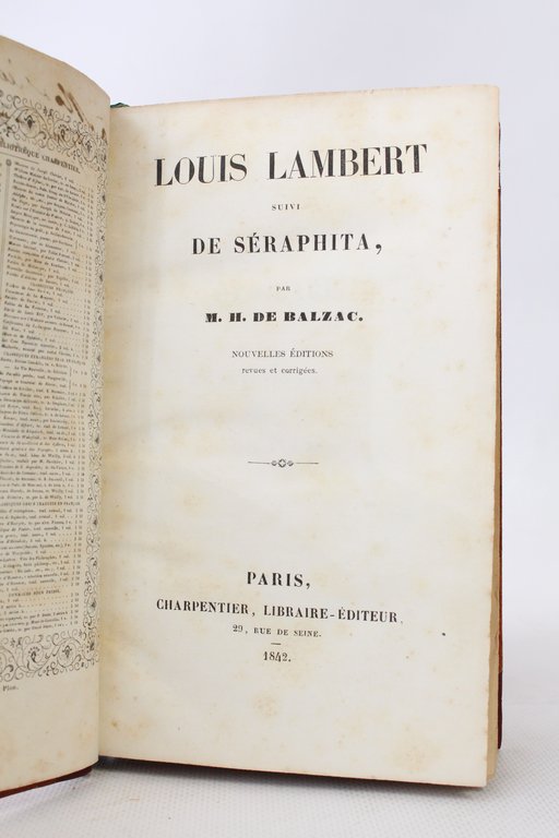 Louis Lambert suivi de Séraphîta