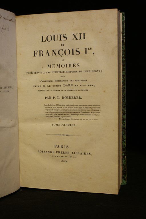 Louis XII et François Ier ou mémoires pour servir à …