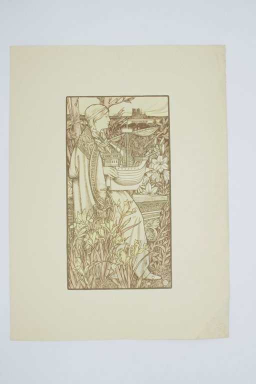 Lutèce - Lithographie originale sur Japon - L'Estampe Moderne